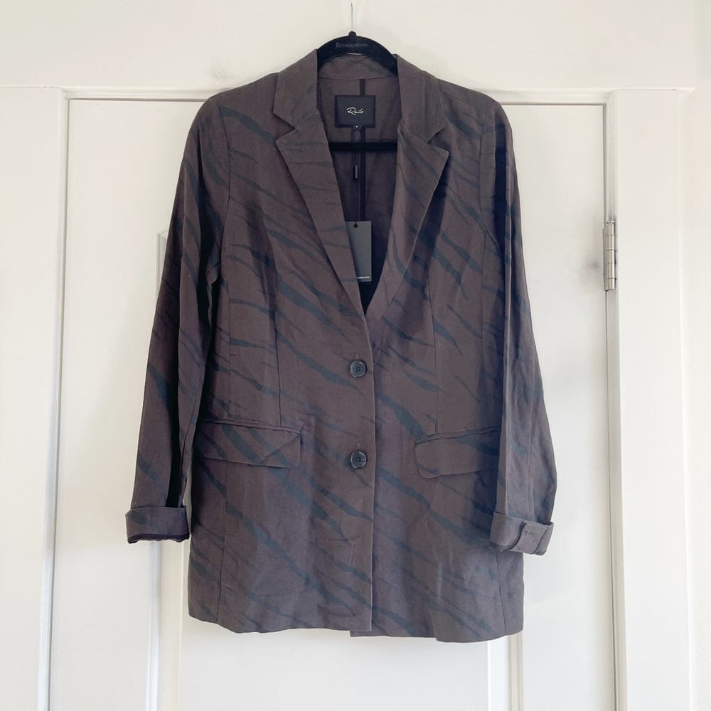 Rails Flynn Blazer Abstract Tiger Stripes - S